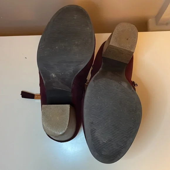 Maroon heeled booties - Picture 5 of 7